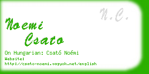 noemi csato business card